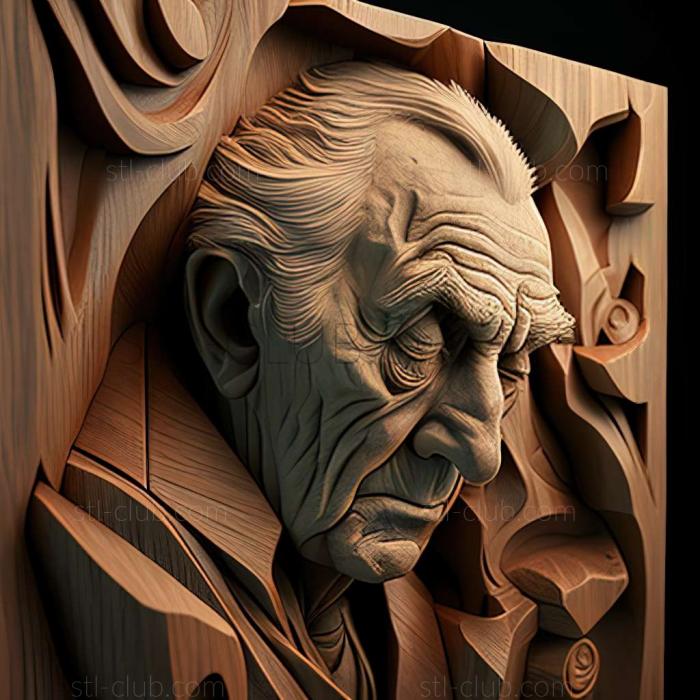 3D model Albert Blatter American artist (STL)
